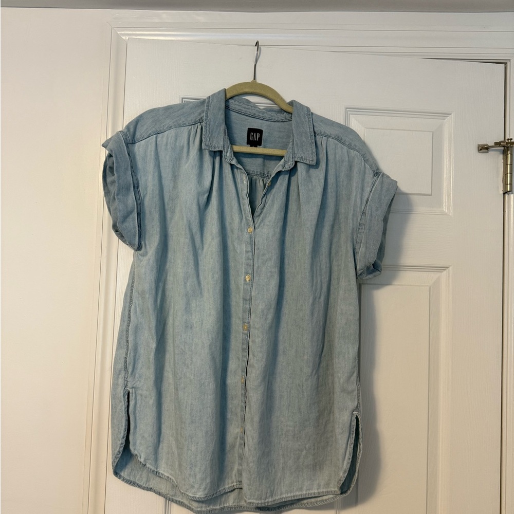 GAP Denim Blue Casual button down Shirt